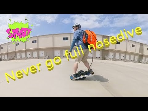 Onewheel NOSEDIVE - The aftermath - Fangs saved my life!