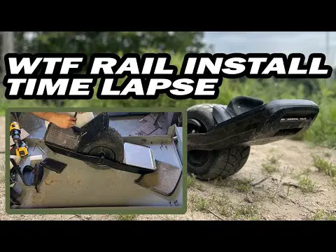 Onewheel GT WTF Homebrew Rail Install - Time Lapse