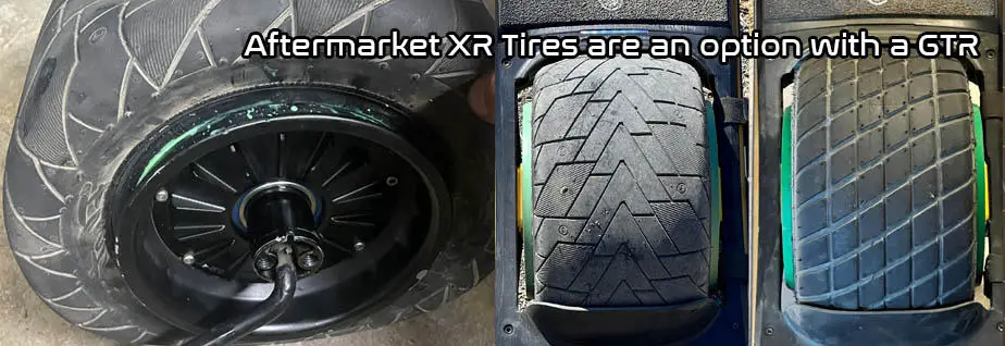aftermarket Onewheel tires are an option with a GTXR
