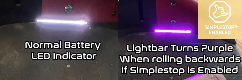 simple stop on battery indicator