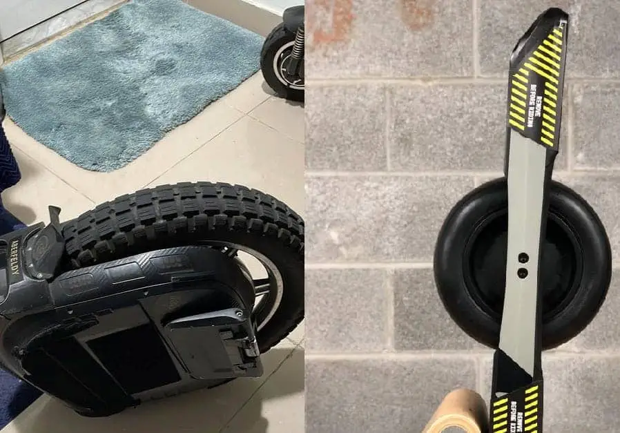 onewheel and euc tire size comparison
