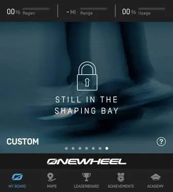 Onewheel GT Custom DIgital Shaping is pending