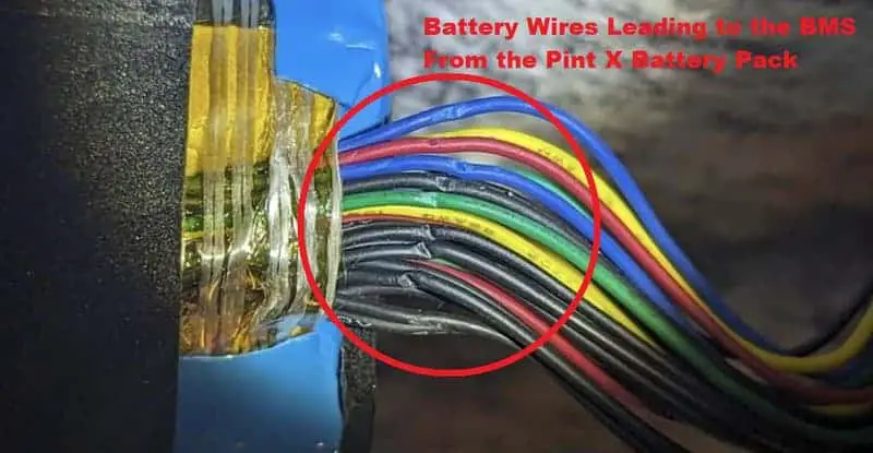 crimped battery wires
