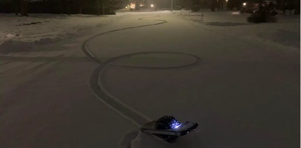 one.wheel in snow